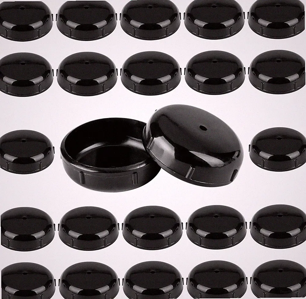 16 Pcs or 24-Pack Wrought Iron Patio Furniture Feet Caps 1-1/2 inch Round Plasti