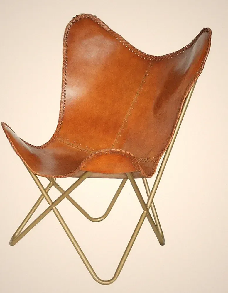 Designer Butterfly Lounge Chair Premium Accent Chair Modern & Vintage Style