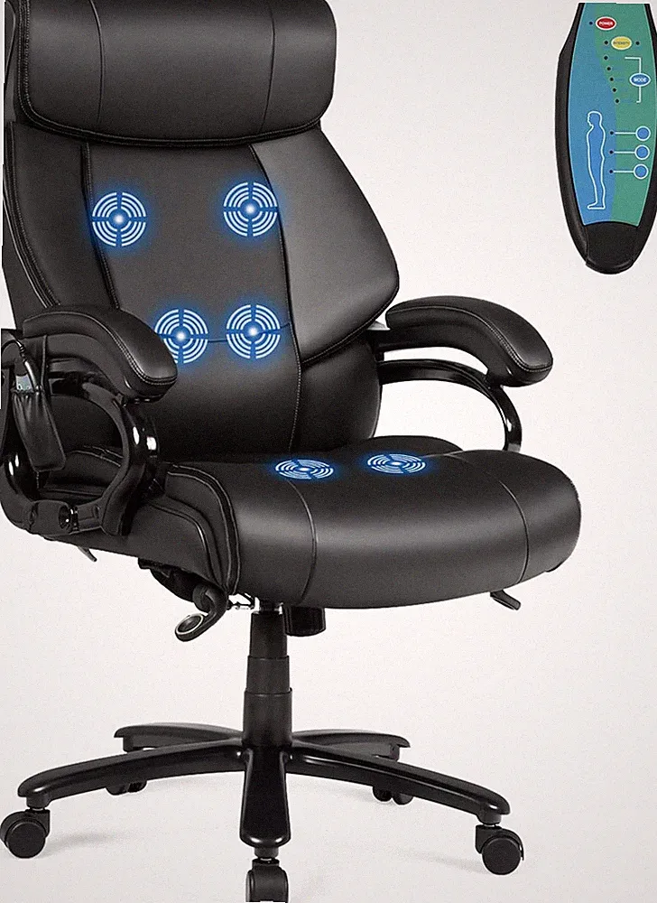 Heavy Duty Big & Tall Office Chair 500Lbs with Massage & Ergonomic Design