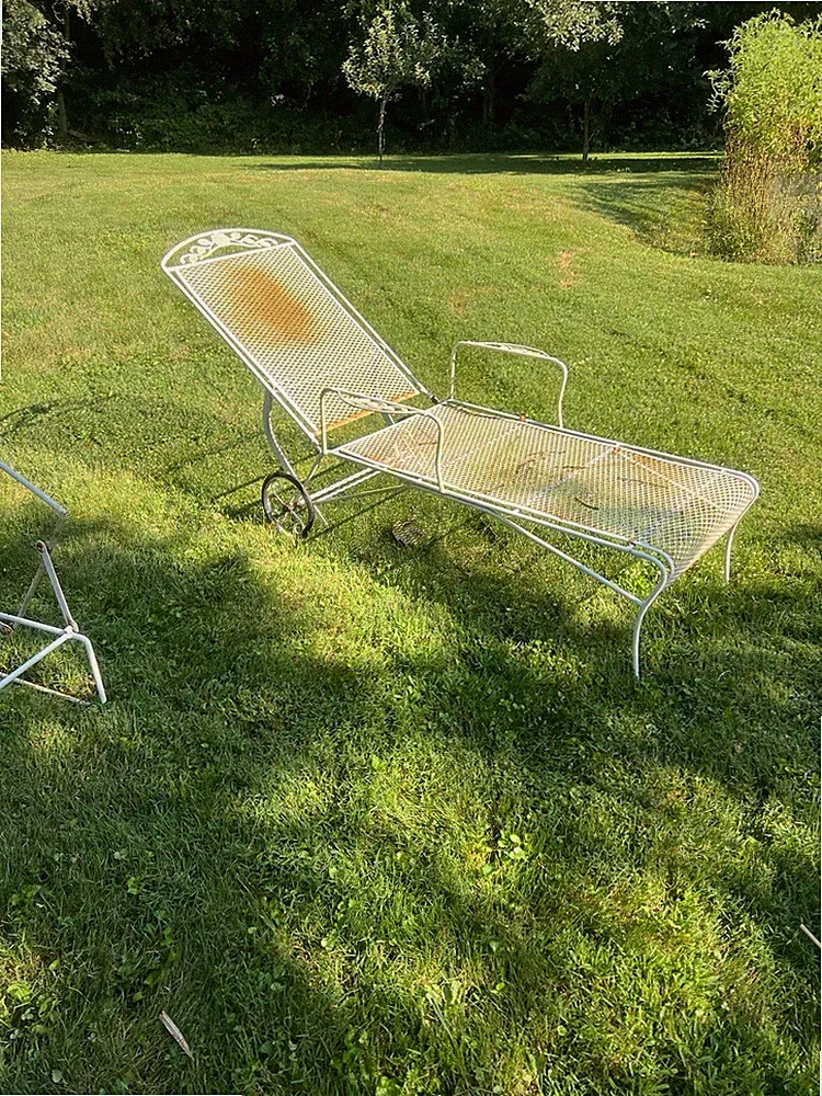 Wrought Iron Chairs And Recliners, Rocker,￼ Table And End Tables
